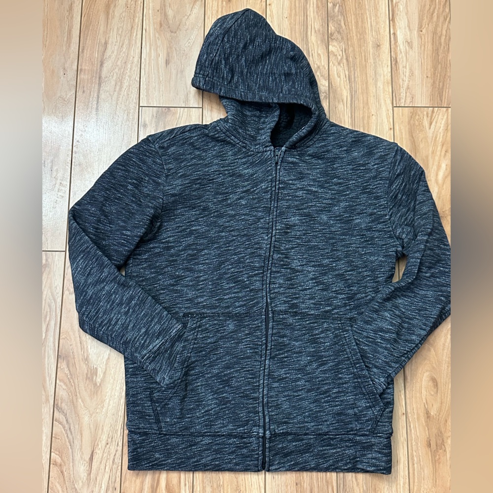 The Children's Place Charcoal Zip-Up lined hoodie